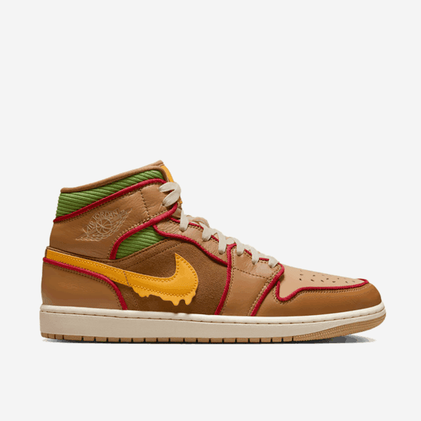 AIR JORDAN 1 MID SE "CHEESEBURGER"